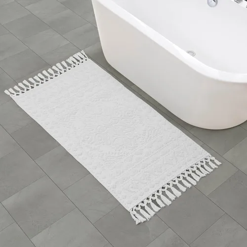Miniatura 37 de French Connection Nellore Alfombras de Baño, Tapetes de Baño Tejidos y con Cuentas, Tapetes de Baño Duraderos y Gruesos para Baño y Alfombras