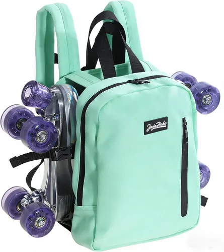 Miniatura 20 de JajaHoho Bolsas para patines de ruedas para mujeres y hombres, mochila multifuncional deportiva para patines de ruedas, patines de hielo, patines