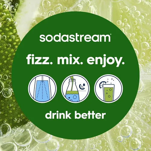 Miniatura 2 de SodaStream Enso Fabricador de Agua con Gas Paquete de Valor - incluye CO2, botellas de carbonatación y sabores Bubly Drop Negro mate