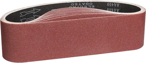 Miniatura 12 de Cinturón de lijado de 4 x 36 pulgadas, bandas lijadoras de banda de 40 granos, mejor para lijar madera, metal y pintura (paquete de 4)