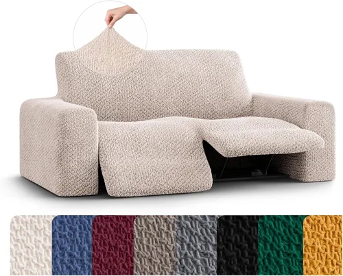 Miniatura 14 de PAULATO BY GA.I.CO. Funda reclinable – Funda de ajuste suave – Protector elástico de muebles reclinables de 1 pieza – Tela de terciopelo lavable a