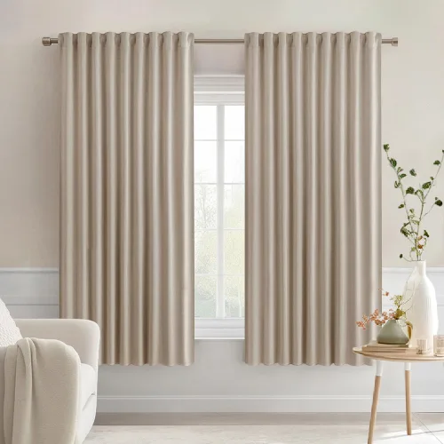 Miniatura 107 de MIULEE Cortinas opacas con pestaña trasera de 63 pulgadas de largo, juego de 2 paneles para sala de estar, dormitorio, privacidad, bolsillo