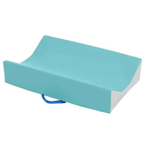 Cambiador portátil contorneado para bebé, esencial para recién nacidos, espuma de mar/gris claro