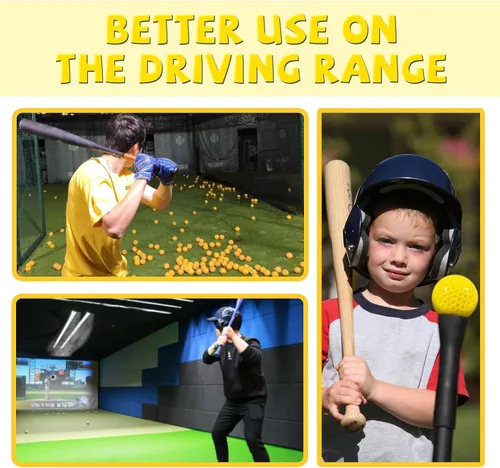 Miniatura 5 de Paquete de 24 cubos de pelotas de béisbol con hoyuelos para máquina de lanzar – Pelotas de práctica para golpear y disparar, pelotas de béisbol