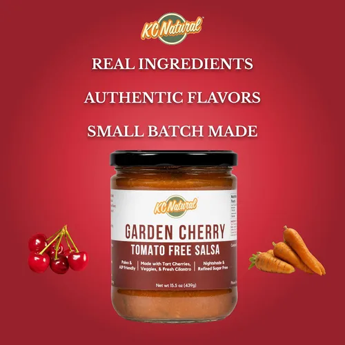 Miniatura 4 de Salsa de cereza de jardín sin tomate - paquete de 3