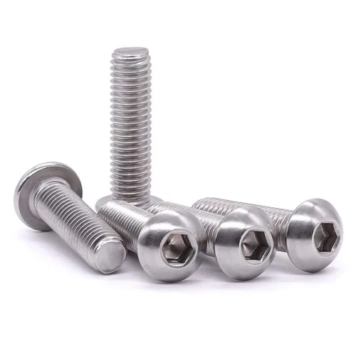Miniatura 15 de Tornillos de cabeza de enchufe de 3/8-16 x 1 botón, acero inoxidable 304 18-8, rosca completa, rosca gruesa UNC, accionamiento hexagonal Allen, 5