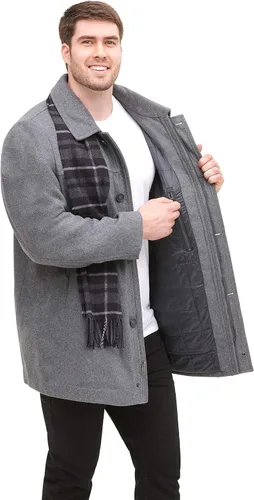 Miniatura 6 de Dockers Abrigo tipo bufanda Weston de mezcla de lana para hombre