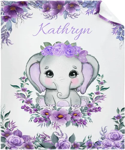 Miniatura 27 de Manta personalizada con nombre, manta personalizada para bebé, regalos conmemorativos para envolver cumpleaños de niños pequeños, mariposa