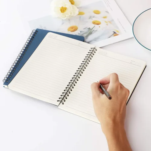 Miniatura 8 de EUSOAR - Cuaderno rayado A5 con espiral, para escritura, viajes, notas, diario, bocetos, para estudiantes, oficina, negocios, tapa de 3