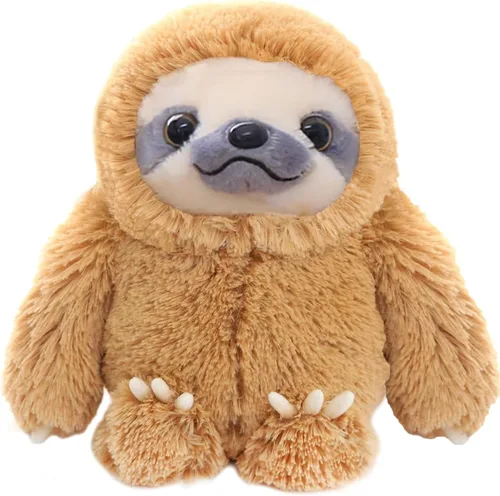 Juguete de peluche Winsterch para niños de oso perezoso, regalo, perezoso color café de 15.7 pulgadas