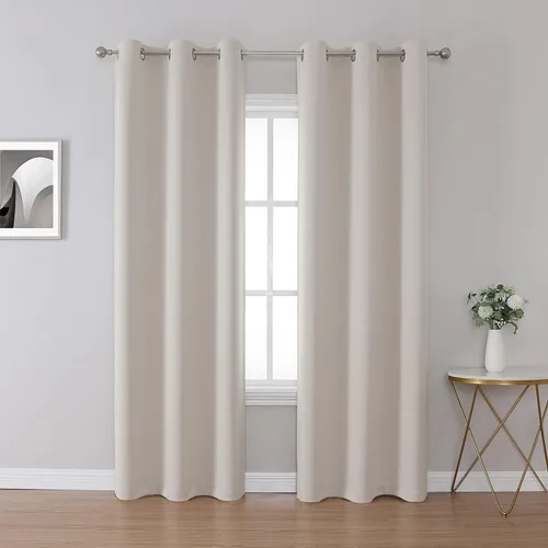 Miniatura 23 de Fire Retardant Blackout Curtains, Grommet Top, NFPA 701 Certified Flame Resistant Drape, Room Darkening for Dorm/Classroom, 2 Panels, Navy Blue