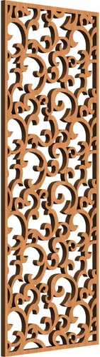 Miniatura 141 de Wheatland Paneles de pared decorativos de madera con calado, 9 3/8 pulgadas de ancho x 24 3/8 pulgadas de alto x 1/4 de alto, nogal