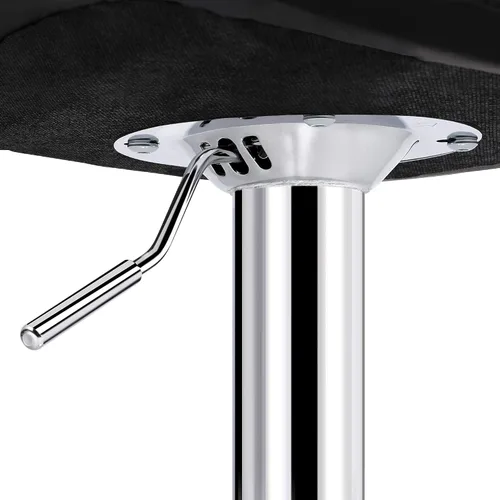 Miniatura 4 de Topeakmart Taburetes de bar modernos de altura ajustable, taburete giratorio de piel sintética, silla trasera de isla de cocina, taburete giratorio
