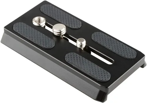 Miniatura 6 de CAMVATE Placa base de liberación rápida para cámara con roscas de 1/4" y 3/8" compatible con trípode Manfrotto577/501/504 - 2149