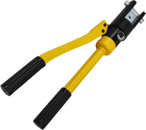 Miniatura 2 de Crimpadora hidráulica de cable de batería de 10 toneladas Crimpadora de terminales de terminal con 9 troqueles para cables de crimpado y conectores