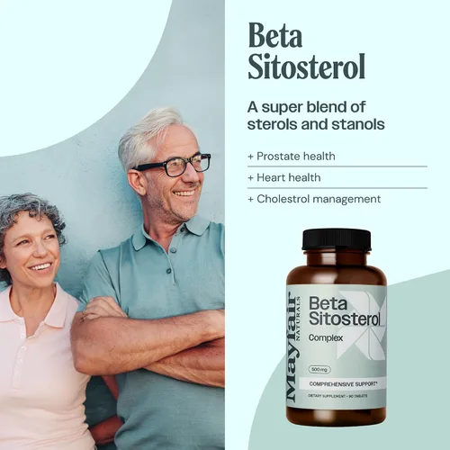 Miniatura 2 de Complejo beta sitosterol, 500 mg, de origen vegetal, 90 tabletas, suplemento de apoyo integral