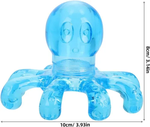 Miniatura 2 de Kallory Masajeador de pulpo, paquete de 2 herramientas de masaje portátil para cuero cabelludo y cuerpo, herramienta de punto de autopresión de 3.93