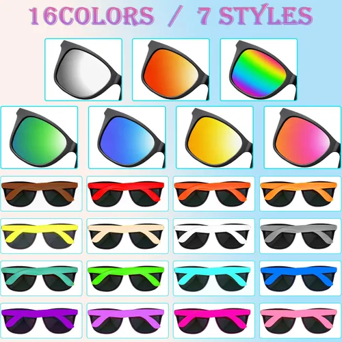 Miniatura 2 de 64120 PCS Sunglasses Party Favors Bulk,Neon Sunglasses with UV Protection for Adults Kids Boys Girls Pool Beaach