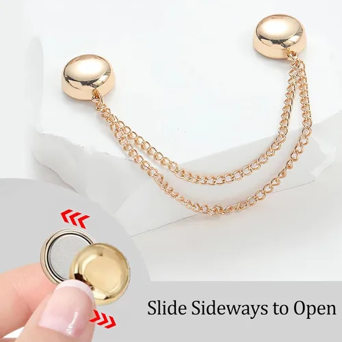 Miniatura 2 de FJW Clips de ropa multifuncionales: clips magnéticos para dobladillo para camisas y dobladillos ligeros, clip de estilo sin alfileres para bufanda