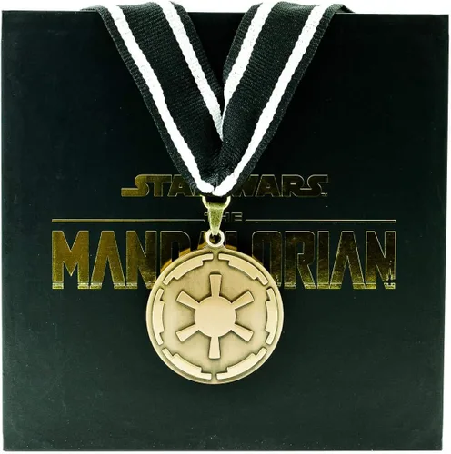 Miniatura 3 de Star Wars Medalla de la cresta imperial del Imperio Mandaloriano Collar de Star Wars