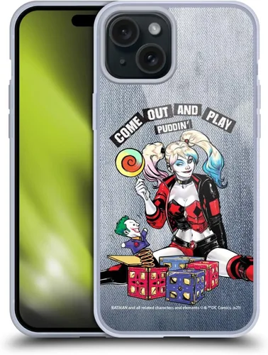 Miniatura 66 de Head Case Designs Funda de gel suave con licencia oficial de Batman DC Comics Love Hate Joker Harley Quinn Graphics [protección de grado militar]