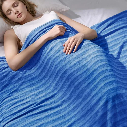 Miniatura 21 de GOHERO Manta refrescante de verano de 50 x 70 pulgadas para personas que duermen con calor Arc-Chill Q-Max >0.45 fibra fresca, mantiene fresca