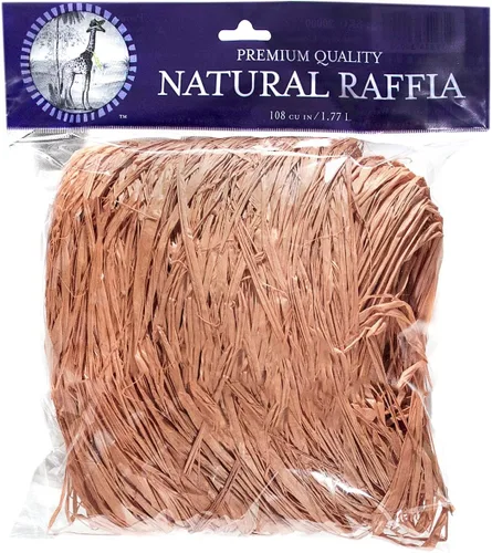 SuperMoss (30122) Rafia - Cinta de rafia decorativa natural para manualidades, envoltura de regalos y decoración del hogar de temporada, 108 Terra