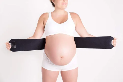 Miniatura 3 de CABEA Babybellyband - Cinturón de maternidad 2 en 1 original para embarazo, ajustable para embarazo y posparto que proporciona alivio y apoya
