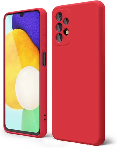 Miniatura 94 de oakxco Funda para teléfono Samsung Galaxy A12 con agarre de silicona líquida, linda delgada fina suave cubierta de gel de goma TPU lisa para mujeres