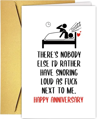 Miniatura 8 de Supoeguk Divertida tarjeta del día del padre para marido, tarjeta feliz del día de la madre para esposa, tarjeta de aniversario humorística para 10