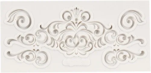Miniatura 7 de Molde de fondant barroco Curlicues Scroll Lace Border Molde de silicona para decoración de pasteles Chocolate Cupcake Topper Candy Sugar Craft