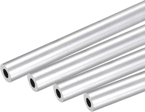 Miniatura 20 de uxcell 6063 Tubo redondo de aluminio 0.236 in OD 0.118 in Diámetro interior 9.843 in Longitud Tubería 4 PC