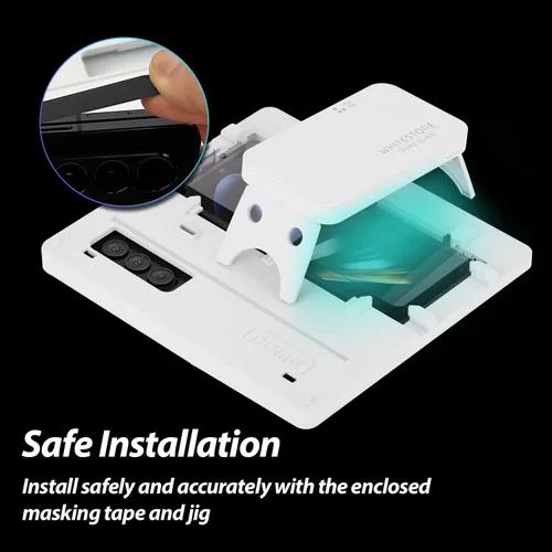 Miniatura 6 de DOME GLASS Whitestone - Protector de pantalla para Samsung Galaxy Z Fold 5 2023, protector de pantalla de vidrio templado completo con tecnología