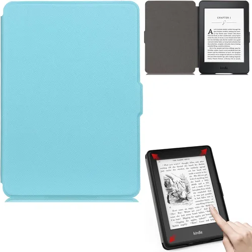 Miniatura 24 de Funda para Kindle Paperwhite, de piel sintética, con ranuras para tarjetas, con tapa de apagado y encendido automático para Amazon Kindle Paperwhite