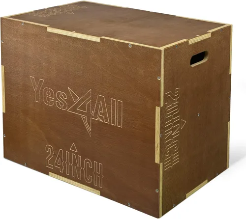 Miniatura 11 de Yes4All Plyo Box, 3-in-1 Wooden Box Jump for Home Gym, Lunges, Squats, Dips