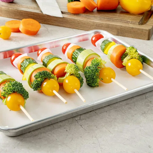 Miniatura 4 de Restaurantware Robata - Pinchos para asar de 8 pulgadas, 100 pinchos de alta resistencia, pinchos de bambú desechables congelables para verduras