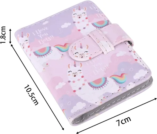 Miniatura 2 de Mini álbum de fotos de 28 bolsillos para mini película, foto de 2x3, tarjeta de fotos Kpop, álbumes cartera libro para Mini 12 11 40 7+ EVO 90 Alpaca