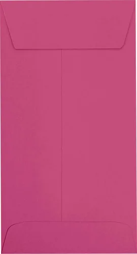 Miniatura 2 de LUXPaper #7 Sobres para monedas, despegar y prensar, 3 1/2 pulgadas x 6 1/2 pulgadas, rosa magenta, texto de 80 libras, 500