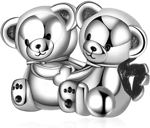 Miniatura 20 de LNQOBU Happy Life - Colgante para pulseras de abalorios, plata de ley 925 para mujer (con un espaciador de cuentas)