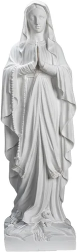 Miniatura 2 de THE FAITH GIFT SHOP Estatua Blanca Nuestra Señora de Lourdes (31")