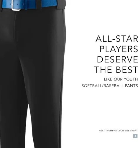 Miniatura 4 de Augusta Sportswear Kids Youth BaseballSoftball Pant