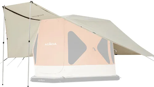 Miniatura 12 de ACACIA Toldo para 2 a 3 personas para sistema de campamento Space Acacia, PU2000 Lona impermeable para campamento de 4 estaciones, lona resistente