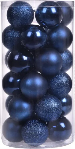 Miniatura 8 de GOODLYGHTS 30 Adornos de Bola de Navidad, 1.18" Decoraciones de Árbol de Navidad Irrompibles, Bola Colgante Perfecta para Decoración de Fiestas