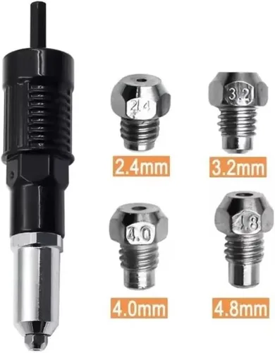 Miniatura 7 de Kit adaptador de pistola remachadora eléctrica profesional, adaptador de pistola remachadora eléctrica de grado profesional 2026 con mango