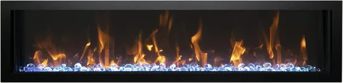 Miniatura 4 de Remii WM - Chimenea eléctrica extra delgada de 55 pulgadas, calentador de chimenea eléctrico delgado montado en la pared con control remoto