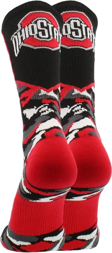 Miniatura 2 de TCK NCAA Woodland Camo Crew Socks – Officially Licensed Collegiate Fan Gear – Durable Cushioned Moisture Wicking Socks
