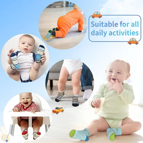 Miniatura 4 de Tphon Calcetines antideslizantes para niños y niñas de 0 a 7 años