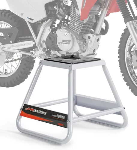 Miniatura 7 de JFG RACING Soporte para moto de motocross, universal desmontable recubierto en polvo antideslizante de acero para fuera de carretera MX de alta Negro