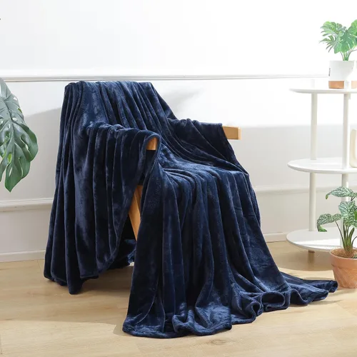 Miniatura 11 de Manta de Forro Polar Negro para Sofá, Silla, Sillón, Suave, Cálida, Mullida y Acogedora para Mujeres y Hombres, 300GSM Decoración de Habitación