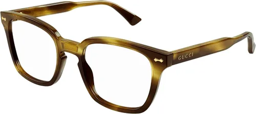 Gucci Gafas vintage GG0184O 010 de 1.969 in para hombres y mujeres, paquete de cuidado de gafas Ocu-Kit, Habana claro